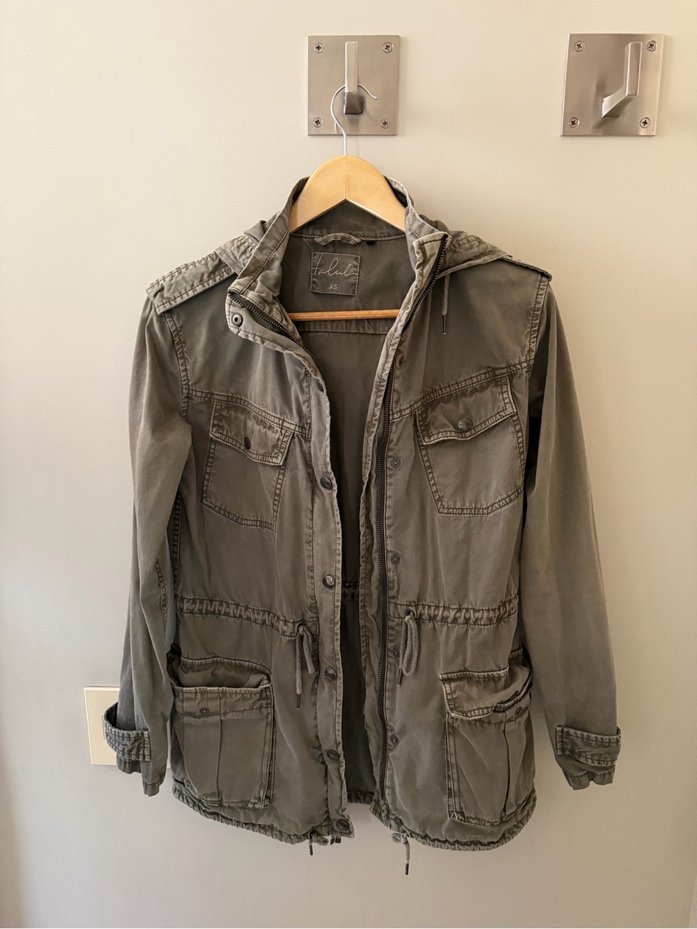 Aritzia Olive Utility Anorak Jacket